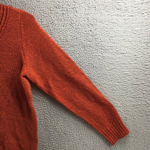 Carolyn Taylor Women's Pullover Sweater, Orange Batwing Sleeve, V-Neck Casual Kn - Picture 5 of 10